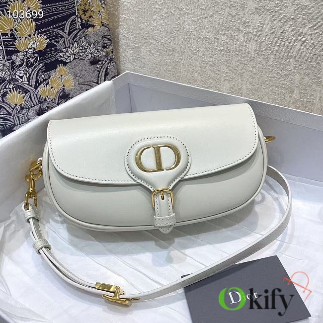Dior Bobby East West 21 White Leather M9327 - 1