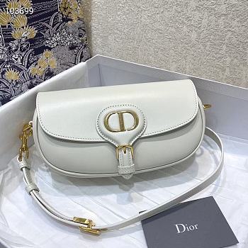 Dior Bobby East West 21 White Leather M9327