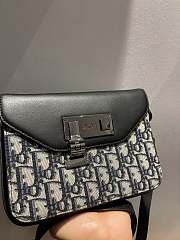 Dior Shoulder Bag 19 For Men Oblique Leather - 5