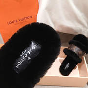 Louis Vuitton Lock It Flat Mule Black 7621 Slipper - 3