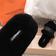 Louis Vuitton Lock It Flat Mule Black 7622 Slipper - 6