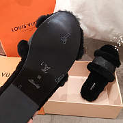 Louis Vuitton Lock It Flat Mule Black 7622 Slipper - 3