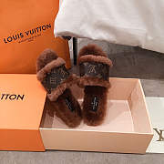 Louis Vuitton Lock It Flat Mule Brown 7623 Slipper - 3