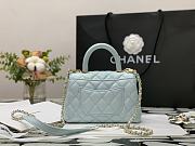 Chanel Mini Coco Handle 19 Blue 99003 - 2