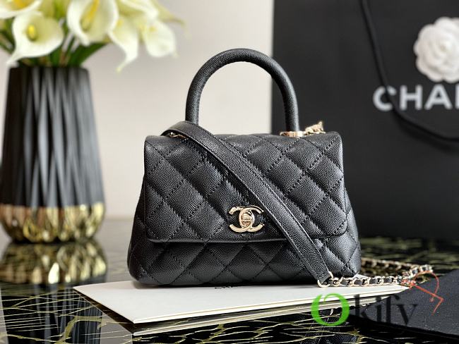 Chanel Mini Coco Handle 19 Black 99003 - 1
