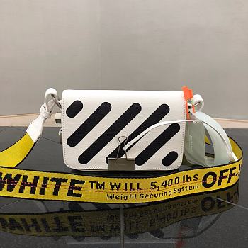 Off-White Binder Clip Bag 18 White 58822