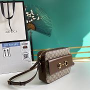 Gucci Horsebit 22.5 Small Shoulder Bag Ophidia Black 645454 - 2