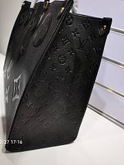 Louis Vuitton Onthego MM 35 Empreinte Leather Black M44576 - 5