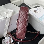 CC Handle 20 Wine Red Leather 7683 - 2