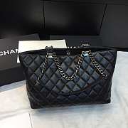 Chanel Dallas Black Shopping Bag 34cm - 3
