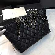 Chanel Dallas Black Shopping Bag 34cm - 4