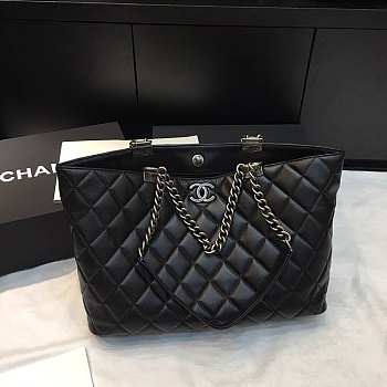 Chanel Dallas Black Shopping Bag 34cm