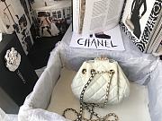 Chanel Bucket 20 White Lambskin AS1802 - 2