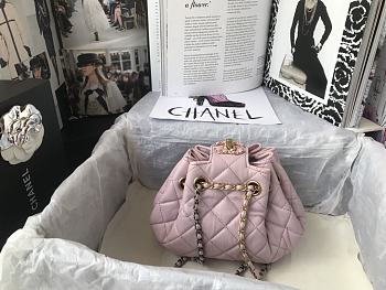Chanel Bucket 20 Pink Lambskin AS1802