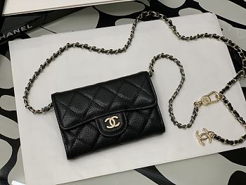 Chanel Original Grained Calfskin 11 Waist Bag Black 81081