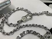 Chanel Original Grained Calfskin 11 Waist Bag Silver 81081 - 5