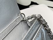 Chanel Original Grained Calfskin 11 Waist Bag Silver 81081 - 2