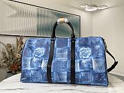 Louis Vuitton Keepall 50 BANDOULIÈRE Blue N50069 - 2