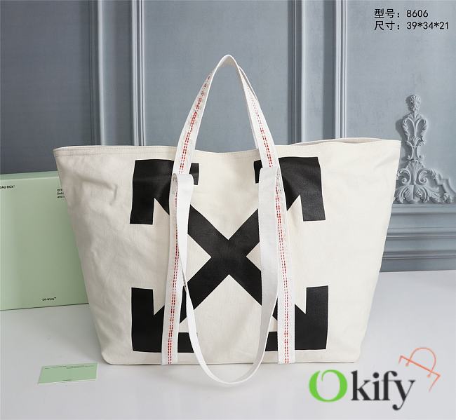 Off-White Tote Bag 39 White 8606  - 1