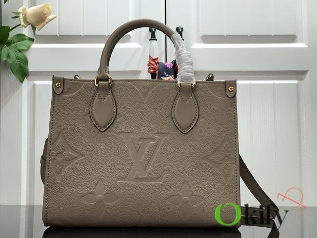 Louis Vuitton Onthego PM 28 Empreinte Leather Tan M45661   - 1