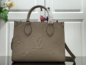 Louis Vuitton Onthego PM 28 Empreinte Leather Tan M45661  