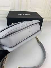 Chanel trendy top-handle new rhombic chain bag gray - 3