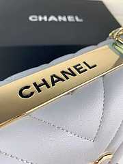 Chanel trendy top-handle new rhombic chain bag gray - 5