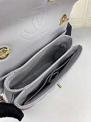 Chanel trendy top-handle new rhombic chain bag gray - 6