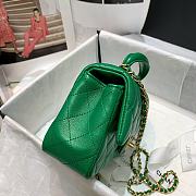 Chanel Handle 20 Green Lamskin 7821 - 2