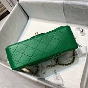 Chanel Handle 20 Green Lamskin 7821 - 4
