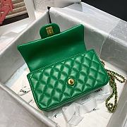 Chanel Handle 20 Green Lamskin 7821 - 6