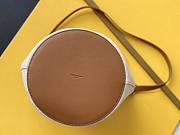 YSL Bucket Canvas 30 Brown Leather 669299 - 3