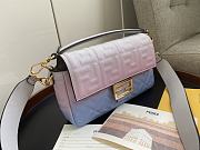 Fendi Conic Baguette 28 Blue and Pink - 3