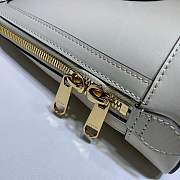 Gucci Horsebit 1955 Small Top Handle 25 White Leather 621220 - 2