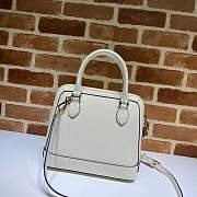 Gucci Horsebit 1955 Small Top Handle 25 White Leather 621220 - 3