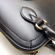 Gucci Horsebit 1955 Small Top Handle 25 Black Leather 621220 - 6