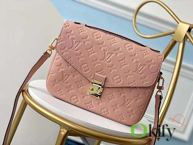 Louis Vuitton Pochette Metis 25 Pink Monogram Empreinte M44018 - 1