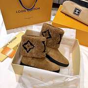 LV snowdrop flat ankle boot brown - 5