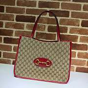 Gucci Tote Bag 38 Ophidia Leather Red 623695 - 1
