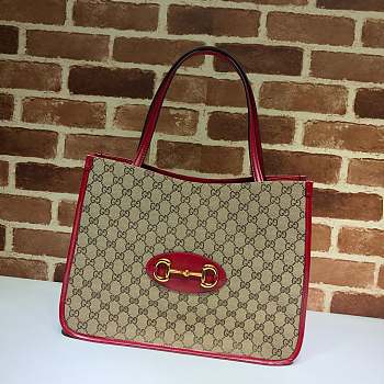 Gucci Tote Bag 38 Ophidia Leather Red 623695