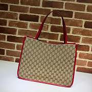 Gucci Tote Bag 38 Ophidia Leather Red 623695 - 5
