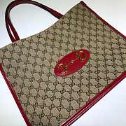 Gucci Tote Bag 38 Ophidia Leather Red 623695 - 2