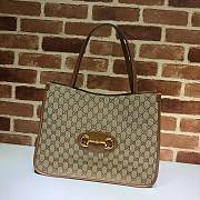 Gucci Tote Bag 38 Ophidia Leather Brown 623695 - 1
