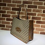 Gucci Tote Bag 38 Ophidia Leather Brown 623695 - 2