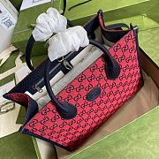 Gucci Tote Bag Canvas 31 GG Supreme Red 659983 - 4