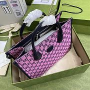 Gucci Tote Bag Canvas 31 GG Supreme Purple 659983 - 6