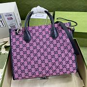Gucci Tote Bag Canvas 31 GG Supreme Purple 659983 - 2