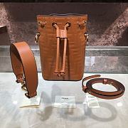 Fendi FF Mon Tresor Brown Calfskin Leather 8066  - 1