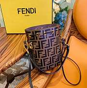 Fendi FF Mon Tresor Dark Brown Calfskin Leather 8066 - 4