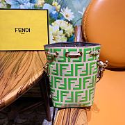 Fendi FF Mon Tresor Light Green Calfskin Leather 8066 - 5